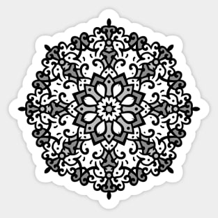 Monochrome classic mandala Sticker